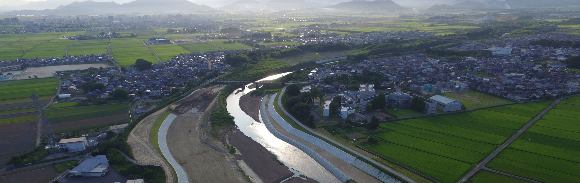 河川改修工事 河合重機 株式会社